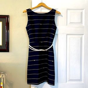 Navy nautical themed dress